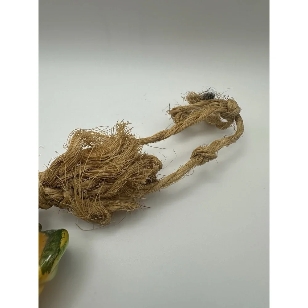 MCM Kitsch Ceramic Hanging Mixed Fruit Bunch Braided Rope 22